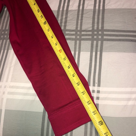 SOLD!!! Christine Alexander RED denim bling faux diamond L - Picture 9 of 14